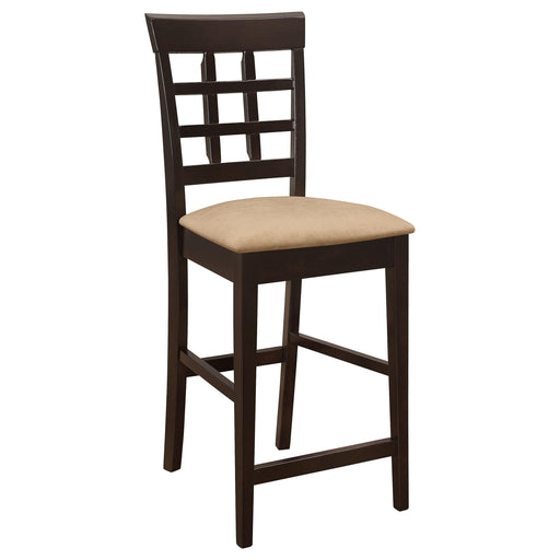 Gabriel Upholstered Counter Height Stools Cappuccino and Beige (Set of 2) - Just Furniture (PA) - Multi Location