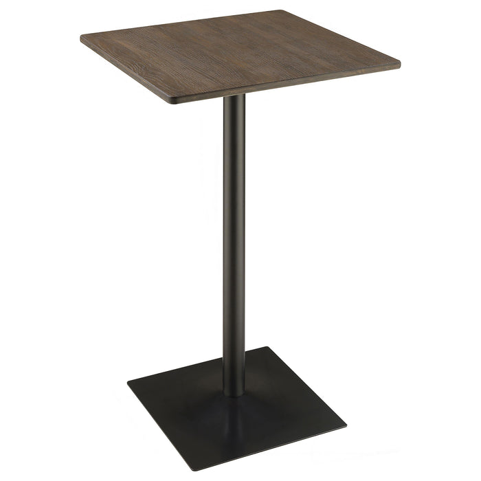 Cavalier 3-piece Square Bar Table Set Dark Elm and Black - Just Furniture (PA) - Multi Location