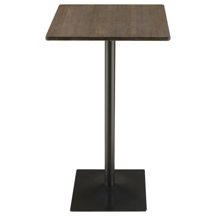 Cavalier 3-piece Square Bar Table Set Dark Elm and Black - Just Furniture (PA) - Multi Location