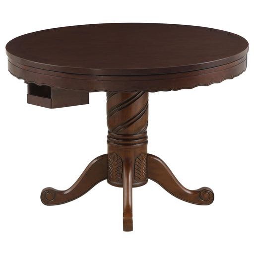 Turk 3-in-1 Round Pedestal Game Table Tobacco - Just Furniture (PA) - Multi Location