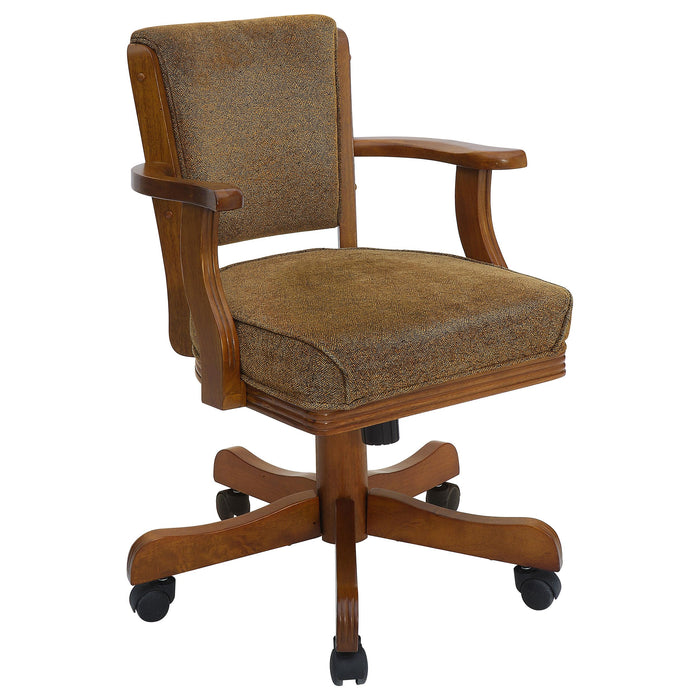 Mitchell Upholstered Game Chair Olive-brown and Amber - Just Furniture (PA) - Multi Location