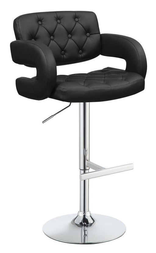 Brandi Adjustable Bar Stool Black and Chrome - Just Furniture (PA) - Multi Location