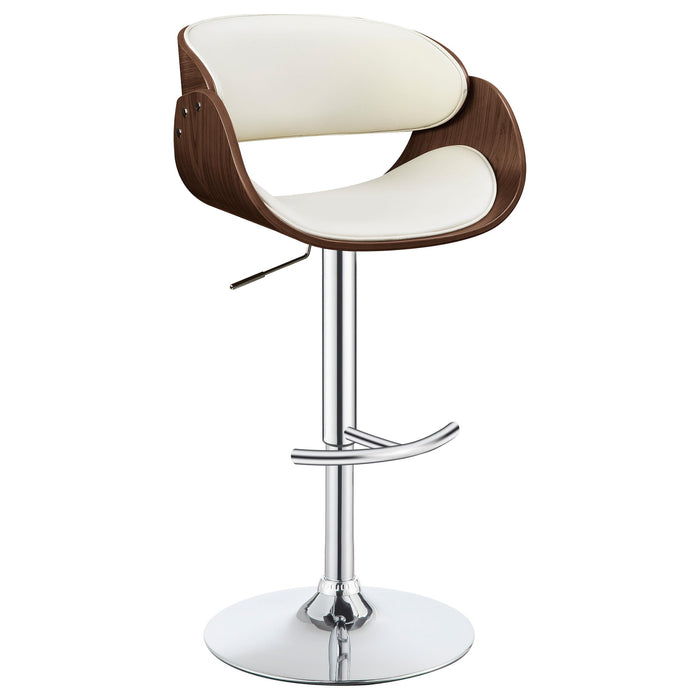 Dana Adjustable Bar Stool Ecru and Chrome - Just Furniture (PA) - Multi Location