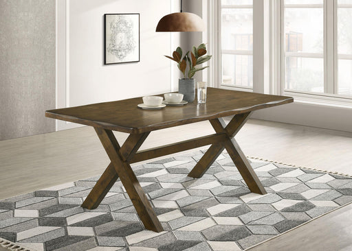 Alston X-shaped Dining Table Knotty Nutmeg - Just Furniture (PA) - Multi Location