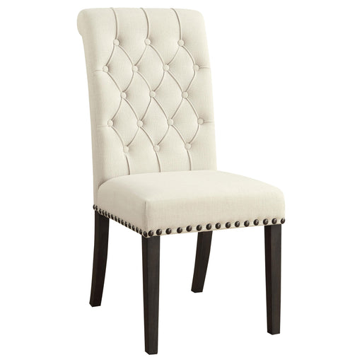 Alana Upholstered Side Chairs Beige and Smokey Black (Set of 2) - Just Furniture (PA) - Multi Location