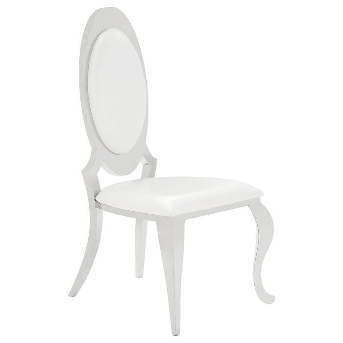 Antoine Rectangular Glass Top Dining Set Chrome - Just Furniture (PA) - Multi Location