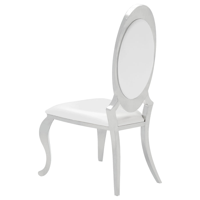 Antoine Rectangular Glass Top Dining Set Chrome - Just Furniture (PA) - Multi Location
