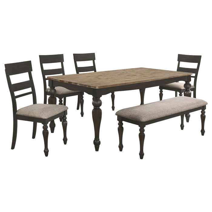 Bridget 6 Pc Dining Set - Just Furniture (PA) - Multi Location