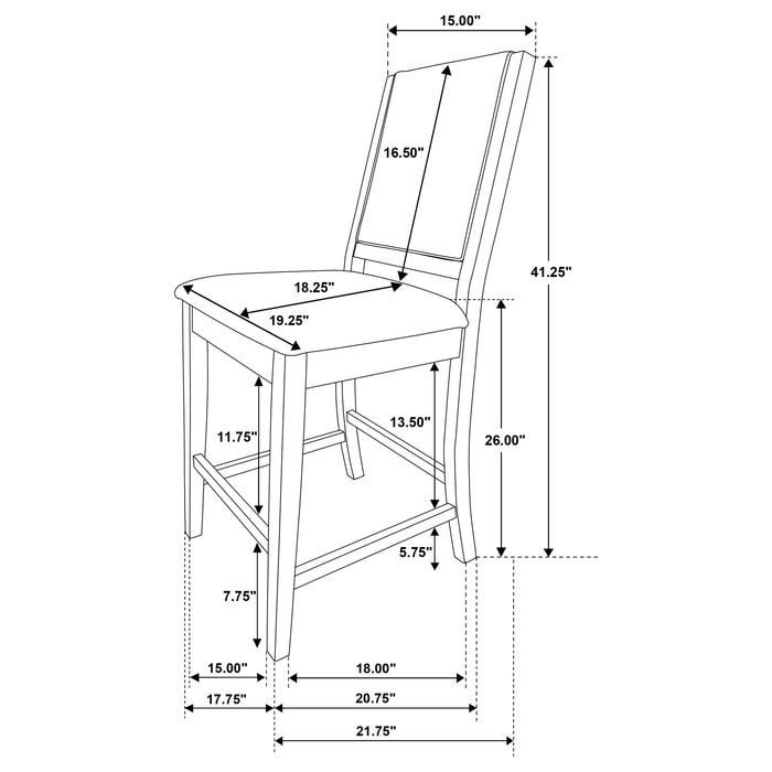 Patterson 5 Pc Counter Height Dining Set - Just Furniture (PA) - Multi Location