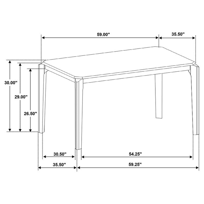 Almonte 7 Pc Dining Set - Just Furniture (PA) - Multi Location