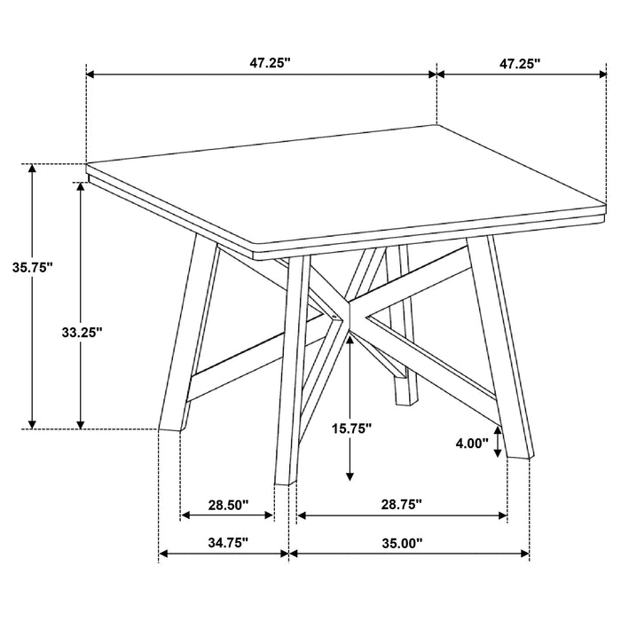 Canfield 5 Pc Counter Height Dining Set - Just Furniture (PA) - Multi Location