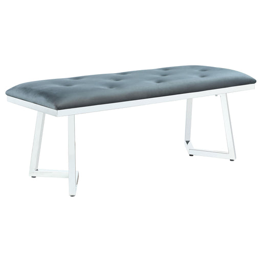 Beaufort Upholstered Tufted Bench Dark Grey - Just Furniture (PA) - Multi Location