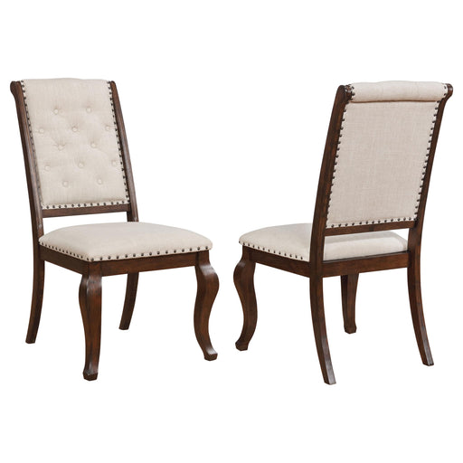 Brockway Tufted Dining Chairs Cream and Antique Java (Set of 2) - Just Furniture (PA) - Multi Location