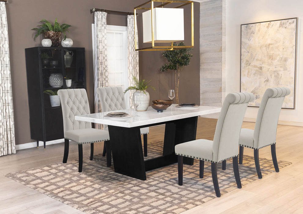Sherry Rectangular Marble Top Dining Table set - Just Furniture (PA) - Multi Location