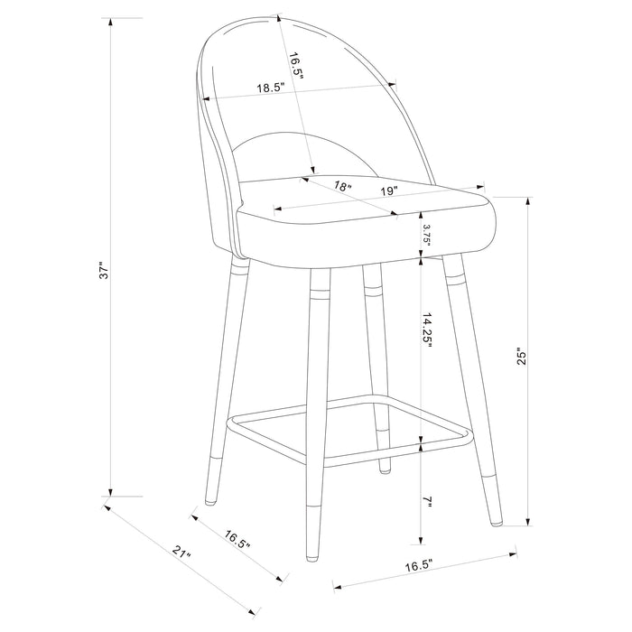 Ellie 5 Pc Counter Height Dining Sets - Just Furniture (PA) - Multi Location
