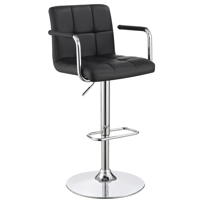 Palomar Adjustable Height Bar Stool Black and Chrome - Just Furniture (PA) - Multi Location