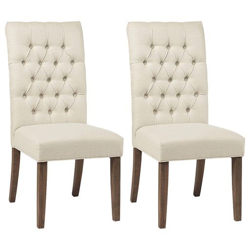 Douglas Tufted Back Dining Chairs Vineyard Oak (Set of 2) - Just Furniture (PA) - Multi Location