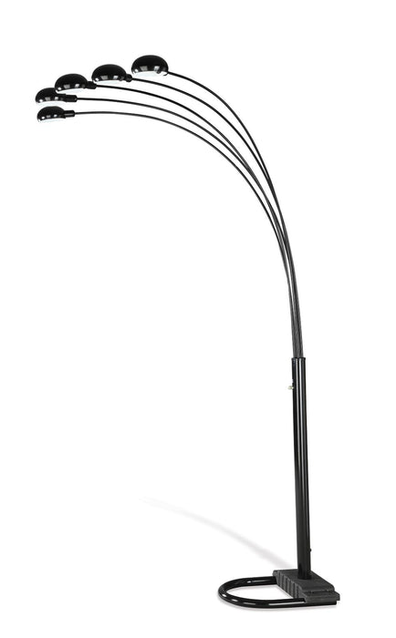 Kayd 5-light Floor Lamp Satin Black - Just Furniture (PA) - Multi Location