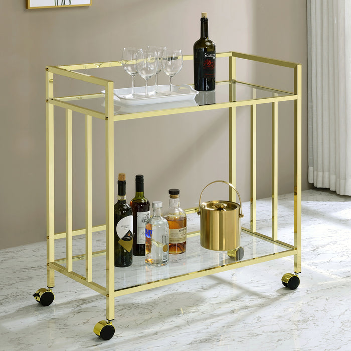 Cara Rectangular Glass Bar Cart - Just Furniture (PA) - Multi Location
