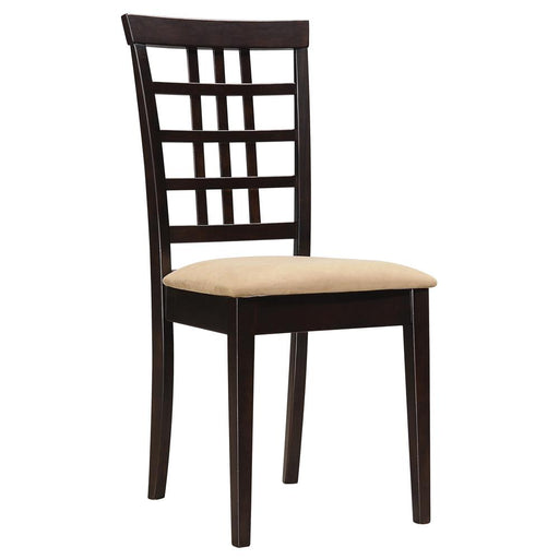 Kelso Lattice Back Dining Chairs Cappuccino (Set of 2) - Just Furniture (PA) - Multi Location