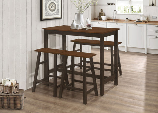 Connie 4-piece Counter Height Set Chestnut and Dark Brown - Just Furniture (PA) - Multi Location