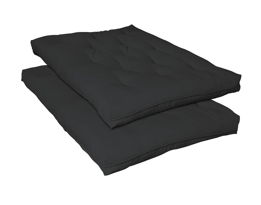 7" Deluxe Futon Pad Black - Just Furniture (PA) - Multi Location