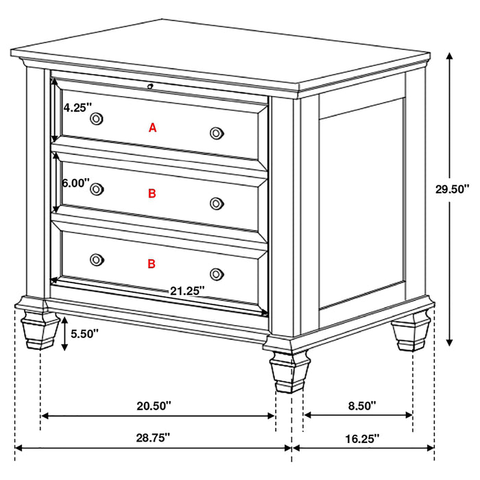 Sandy Beach 4 & 5 Piece Pc Bedroom Set Cal.King & E.King - Just Furniture (PA) - Multi Location