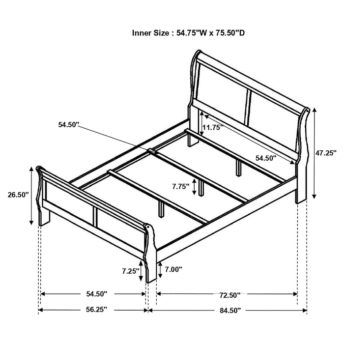 Louis Philippe Queen Beds - Just Furniture (PA) - Multi Location