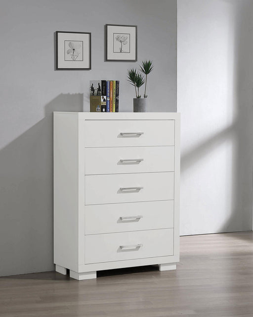 Jessica 5-drawer Chest White - Just Furniture (PA) - Multi Location