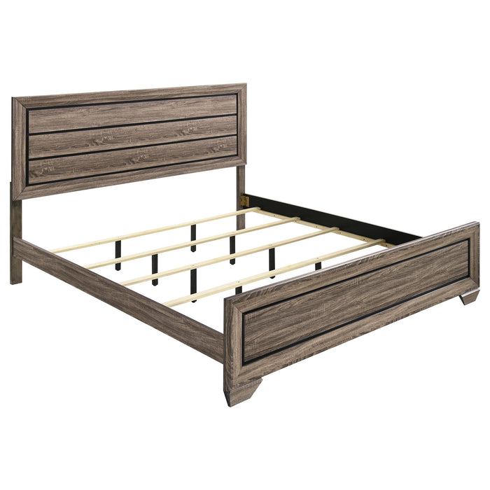Kauffman California King, E.king, & Queen Panel Bed Washed Taupe - Just Furniture (PA) - Multi Location