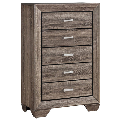 Kauffman 5-drawer Chest Washed Taupe - Just Furniture (PA) - Multi Location