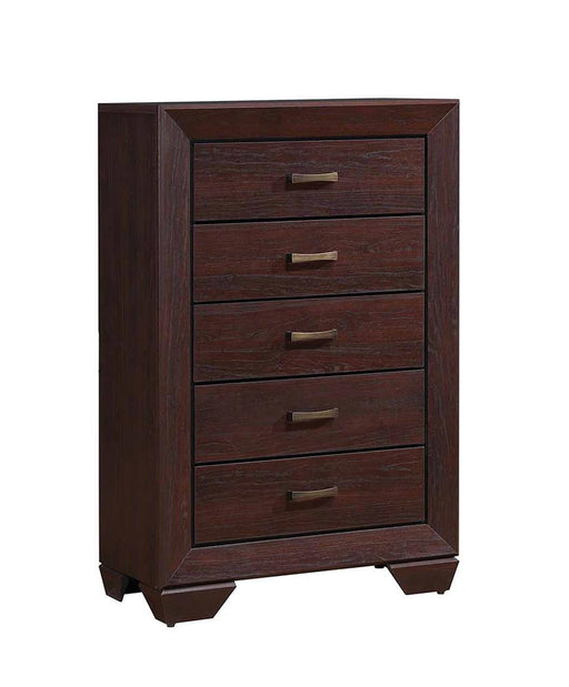 Kauffman 5-drawer Chest Dark Cocoa - Just Furniture (PA) - Multi Location