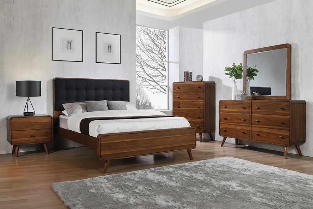 Robyn Bedroom Set with Upholstered Tufted Headboard Dark Walnut - Just Furniture (PA) - Multi Location