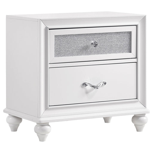 Barzini 2-drawer Nightstand White - Just Furniture (PA) - Multi Location