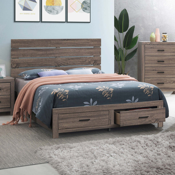 Brantford Wood Storage Panel Bed - Just Furniture (PA) - Multi Location