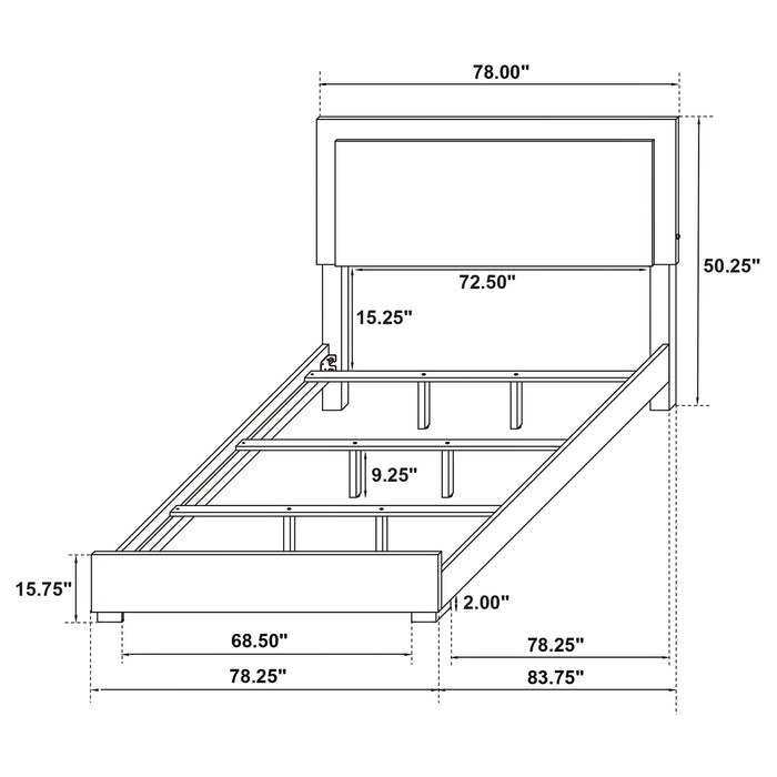 Marceline Beds White & Black Eastren King, Full, Twin, & Queen - Just Furniture (PA) - Multi Location
