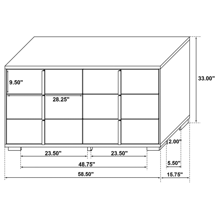 Marceline Bedroom Sets White & Black 4 & 5 Piece - Just Furniture (PA) - Multi Location