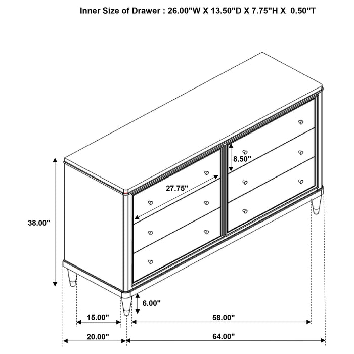Emberlyn 4 Pc Bedroom Set - Just Furniture (PA) - Multi Location