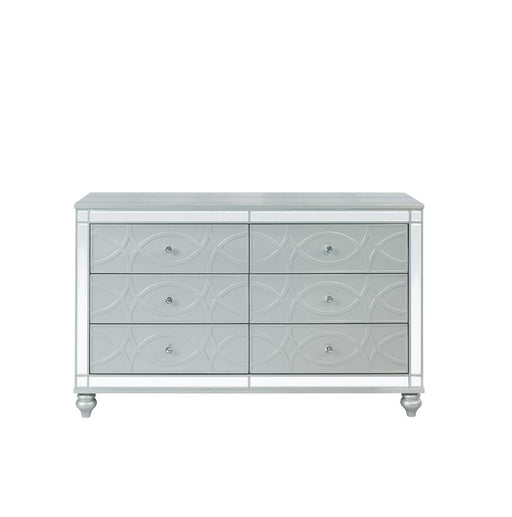 Gunnison 6-drawer Dresser Silver Metallic - Just Furniture (PA) - Multi Location