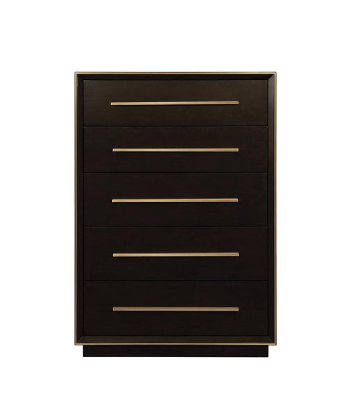 Durango 5-drawer Chest Smoked Peppercorn - Just Furniture (PA) - Multi Location