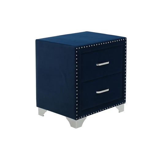 Melody 2-drawer Upholstered Nightstand Pacific Blue - Just Furniture (PA) - Multi Location