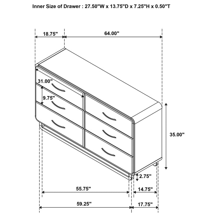 Amsbury Dresser - Just Furniture (PA) - Multi Location