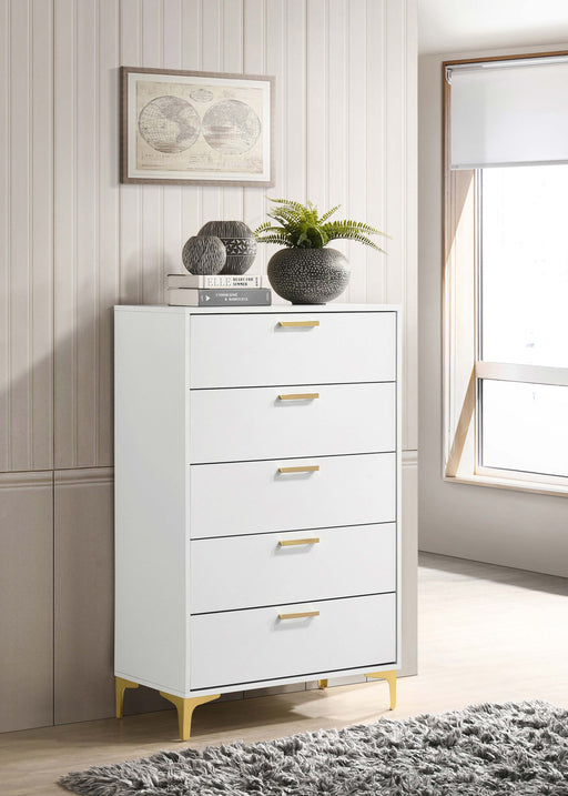 Kendall 5-drawer Chest White - Just Furniture (PA) - Multi Location