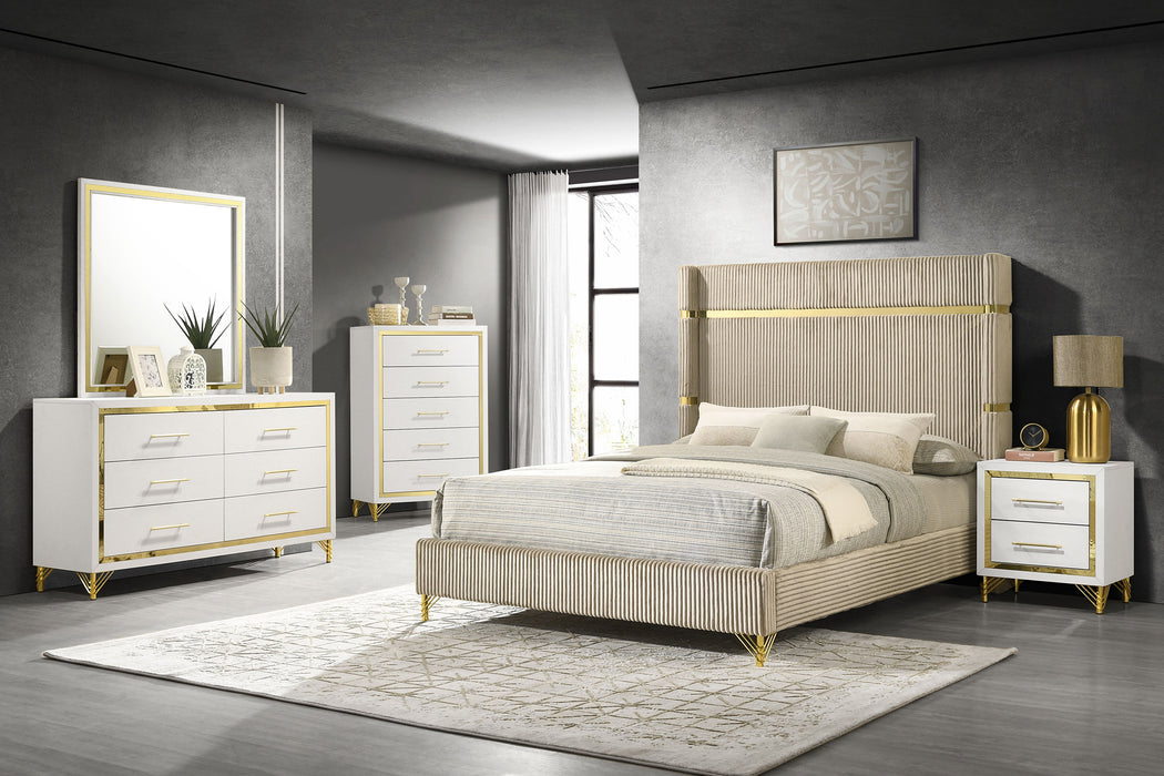 Lucia Eastern King & Queen Bed Beige & Grey - Just Furniture (PA) - Multi Location