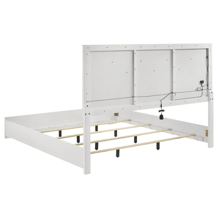 Ives 4 & 5 Piece Bedroom Set E.king & Queen White & Grey - Just Furniture (PA) - Multi Location