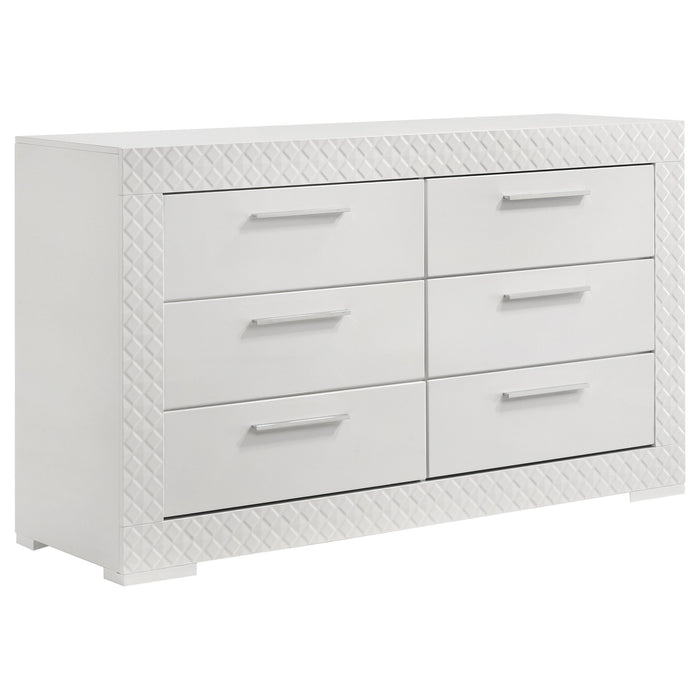 Ives 4 & 5 Piece Bedroom Set E.king & Queen White & Grey - Just Furniture (PA) - Multi Location