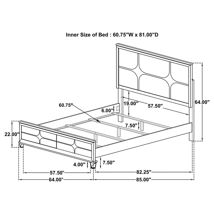 Olivia 4 & 5 Piece Bedroom Set E.King, Queen, & Cal.King - Just Furniture (PA) - Multi Location