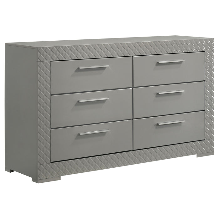 Ives 4 & 5 Piece Bedroom Set E.king & Queen White & Grey - Just Furniture (PA) - Multi Location