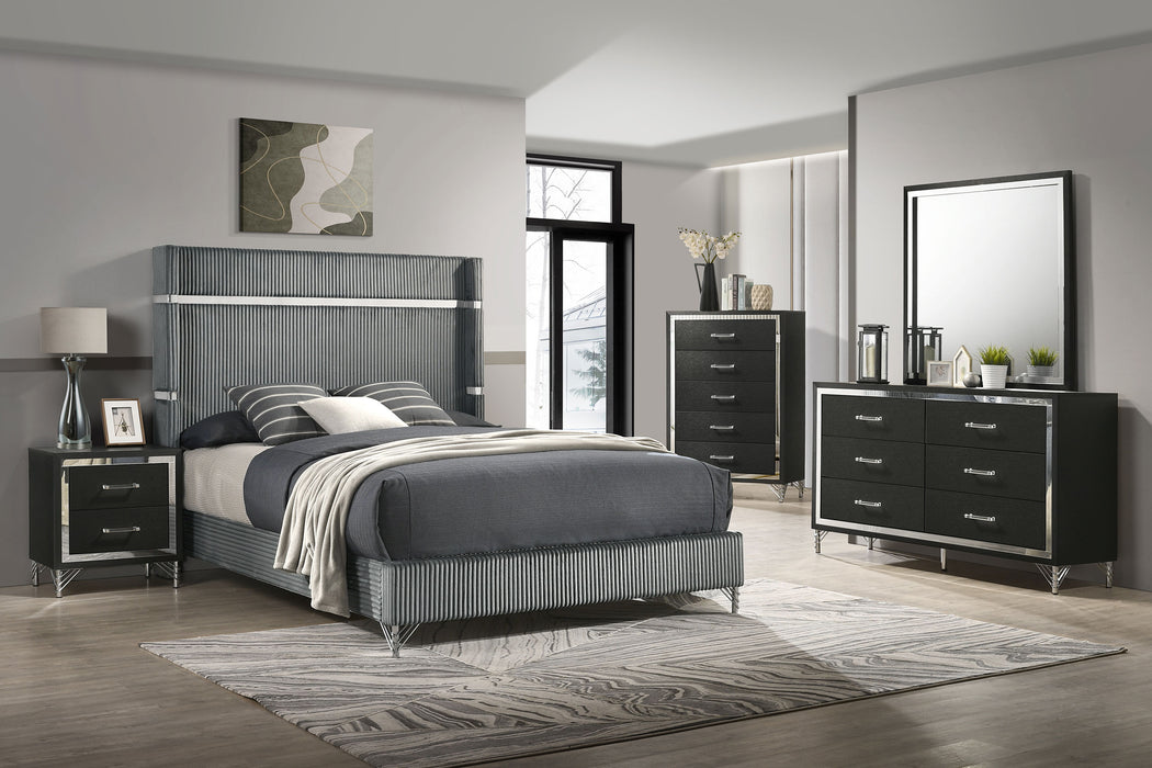 Lucia 4 & 5 Piece Bedroom Set King & Queen Beige & Grey - Just Furniture (PA) - Multi Location