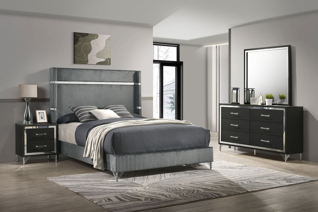 Lucia 4 & 5 Piece Bedroom Set King & Queen Beige & Grey - Just Furniture (PA) - Multi Location